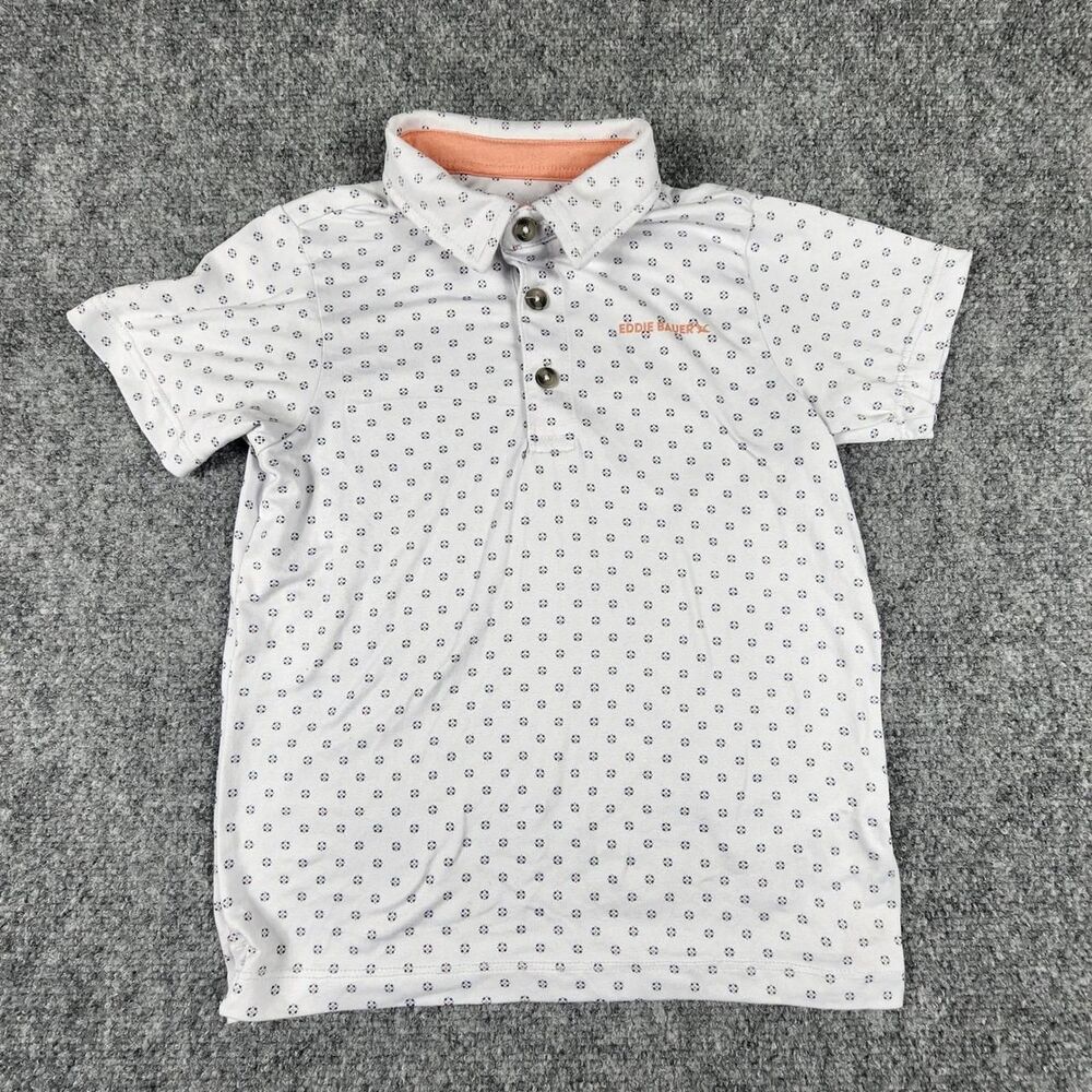 Eddie-bauer White and Navy Polo-shirts